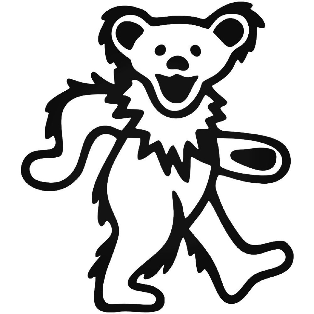 Vinyl Decal for Window, Grateful Dead Dancing Bear